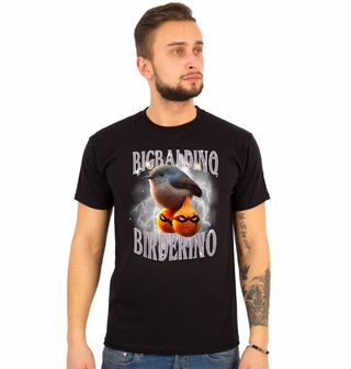 Obrázek 1 produktu Pánské tričko Italský Brainrot Bigbaldino Birderino