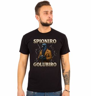 Obrázek 1 produktu Pánské tričko Holub Špion Spioniro Golubiro Italský Brainrot