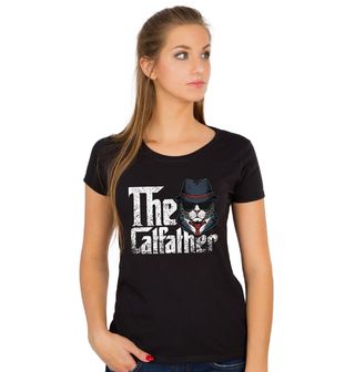 Obrázek 1 produktu Dámské tričko The Catfather Kmotr Kočka z Podsvětí