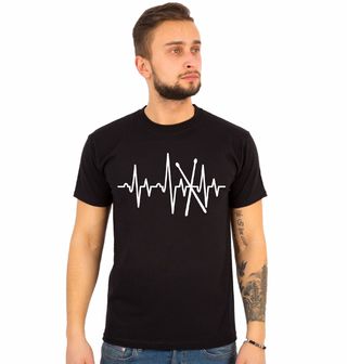 Obrázek 1 produktu Pánské tričko Kardiogram a Paličky na Bubny