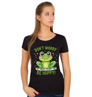Obrázek 1 produktu Dámské tričko Žába Don't Worry Be Hoppy