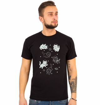 Obrázek 1 produktu Pánské tričko Kočičí Astronauti ve Vesmíru