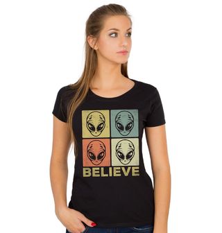 Obrázek 1 produktu Dámské tričko Věř v Mimozemšťany BELIEVE