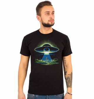 Obrázek 1 produktu Pánské tričko 8bit Mimozemské Oko Pixalated UFO