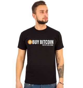 Obrázek 1 produktu Pánské tričko Kup Bitcoin Nemáš zač