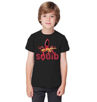 Obrázek 1 produktu Dětské tričko Oliheň a samopal Squid Game