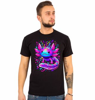 Obrázek 1 produktu Pánské tričko Neonový Axolotl mexický