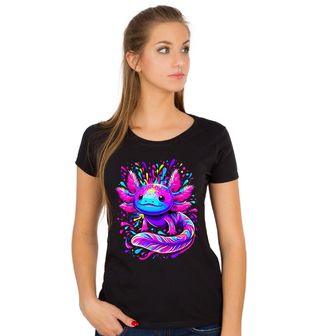 Obrázek 1 produktu Dámské tričko Neonový Axolotl mexický
