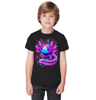 Obrázek 1 produktu Dětské tričko Neonový Axolotl mexický