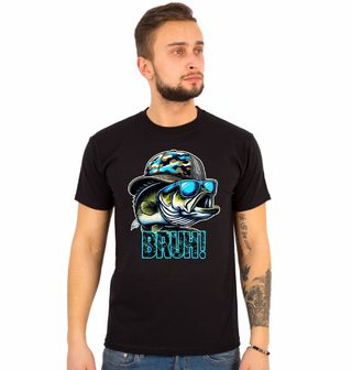 Obrázek 1 produktu Pánské tričko Okoun s kšiltem Bass Bruh!