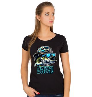 Obrázek 1 produktu Dámské tričko Okoun s kšiltem Bass Bruh!