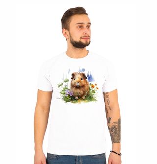 Obrázek 1 produktu Pánské tričko Morče v Květinové Louce
