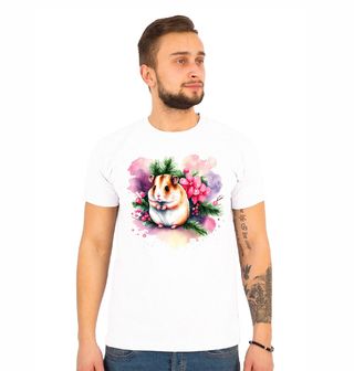 Obrázek 1 produktu Pánské tričko Stydlivý Křeček mezi Květy