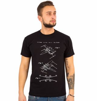 Obrázek 1 produktu Pánské tričko Stíhačka X-Wing Patent Lucasfilm