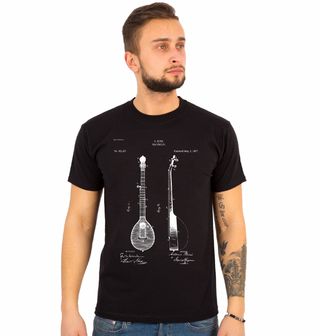 Obrázek 1 produktu Pánské tričko Mandolína Patent A. Bini