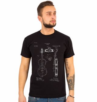 Obrázek 1 produktu Pánské tričko Housle Patent M. W. White