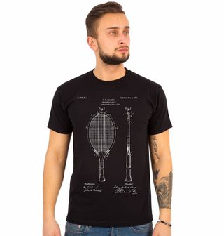Obrázek 1 produktu Pánské tričko Tenisová Raketa Patent S. H. Beard