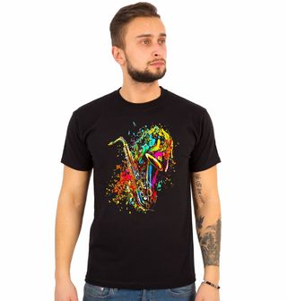 Obrázek 1 produktu Pánské tričko Saxofon Jazzová Exploze