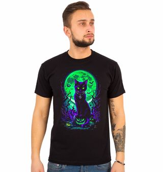 Obrázek 1 produktu Pánské tričko Kočka na Dýni Strážkyně Halloweenu