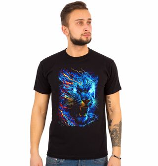 Obrázek 1 produktu Pánské tričko Modrý Ohnivý Tygr