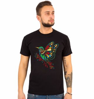 Obrázek 1 produktu Pánské tričko Let Kolibříka Ptačí mandala