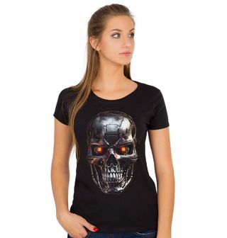 Obrázek 1 produktu Dámské tričko Lebka z Kovu T-800