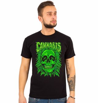 Obrázek 1 produktu Pánské tričko Lebka Cannabis