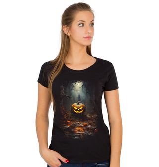 Obrázek 1 produktu Dámské tričko Dýně v Halloweenském Lese