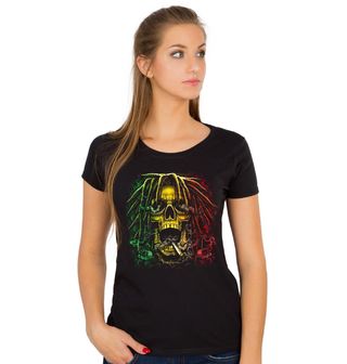Obrázek 1 produktu Dámské tričko Rastafari Lebka