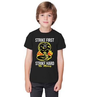 Obrázek 1 produktu Dětské tričko Cobra Kai Zaútoč První a Tvrdě