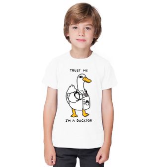 Obrázek 1 produktu Dětské tričko Kachní doktor Trust me, I’m a ducktor