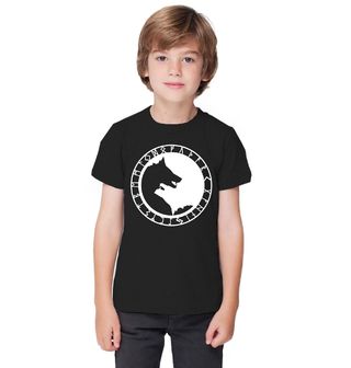 Obrázek 1 produktu Dětské tričko Jin a Jang Vikingský Vlk Fenrir Yin Yang Norse Wolf