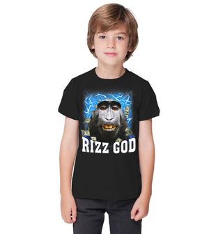 Obrázek 1 produktu Dětské tričko Opice Makak Rizz God