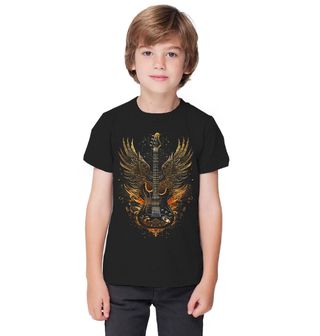 Obrázek 1 produktu Dětské tričko Rocková Kytara s Křídly