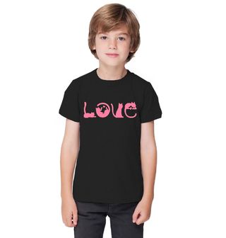 Obrázek 1 produktu Dětské tričko Láska ke Kočkám LOVE