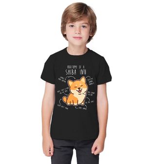 Obrázek 1 produktu Dětské tričko Popis Shiba Inu Anatomy of Shiba Inu