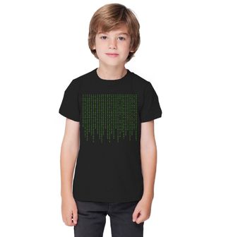 Obrázek 1 produktu Dětské tričko Matrix Kód Binární Nuly a Jedničky