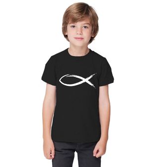 Obrázek 1 produktu Dětské tričko Křesťanský symbol Ichthys Christian Fish