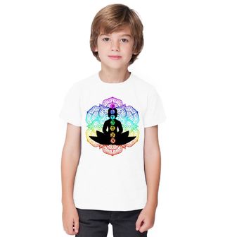 Obrázek 1 produktu Dětské tričko Buddha a Sedm Čaker Kundaliní
