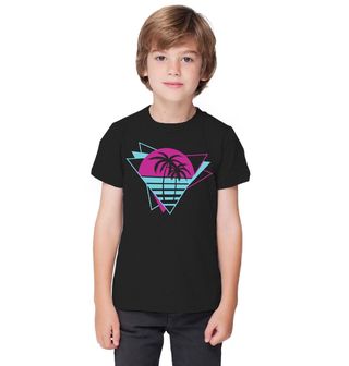 Obrázek 1 produktu Dětské tričko Retro Miami Palmy 80s