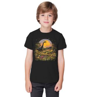 Obrázek 1 produktu Dětské tričko Brachiosaurus v květinové džungli