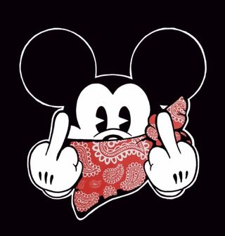 Obrázek 2 produktu Pánské tričko Gangsta Mickey Mouse (Velikost: 4XL)