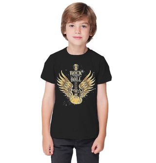 Obrázek 1 produktu Dětské tričko Rock N Roll Zlatá Kytara 