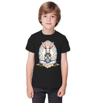 Obrázek 1 produktu Dětské tričko Meditující Králík Stained Glass Bunny