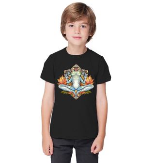 Obrázek 1 produktu Dětské tričko Meditující Žába Stained Glass Frog
