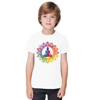 Obrázek 1 produktu Dětské tričko Budha Duhová Meditace