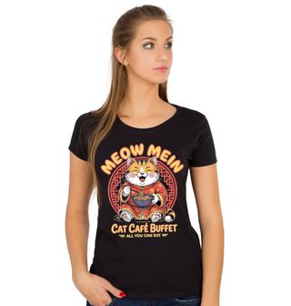 Obrázek 1 produktu Dámské tričko Ramen Kočka v Kimonu Meow Mein