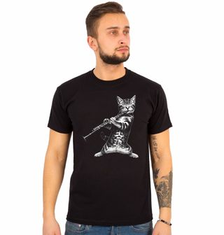 Obrázek 1 produktu Pánské tričko Kočičí Koncert na Klarinet