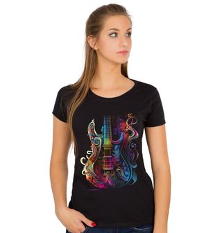 Obrázek 1 produktu Dámské tričko Psychedelická Kytara
