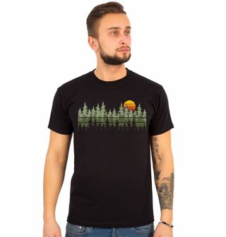 Obrázek 1 produktu Pánské tričko Lesní Západ Slunce